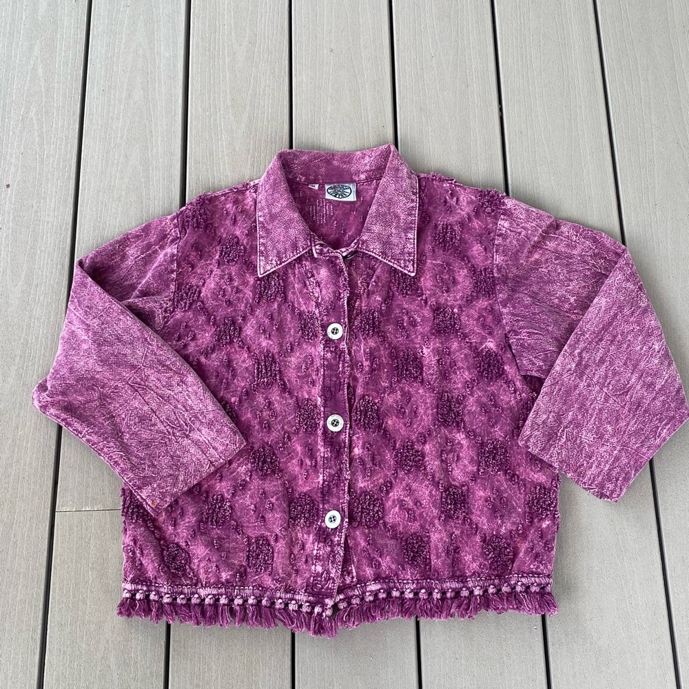 Y2K THE PRODUCE COMPANY Textured Button-Up top